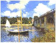 Claude Monet Le Pont routier, Argenteuil oil painting reproduction